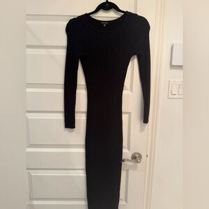 Dynamite Black Long Sleeve Knit Dress
